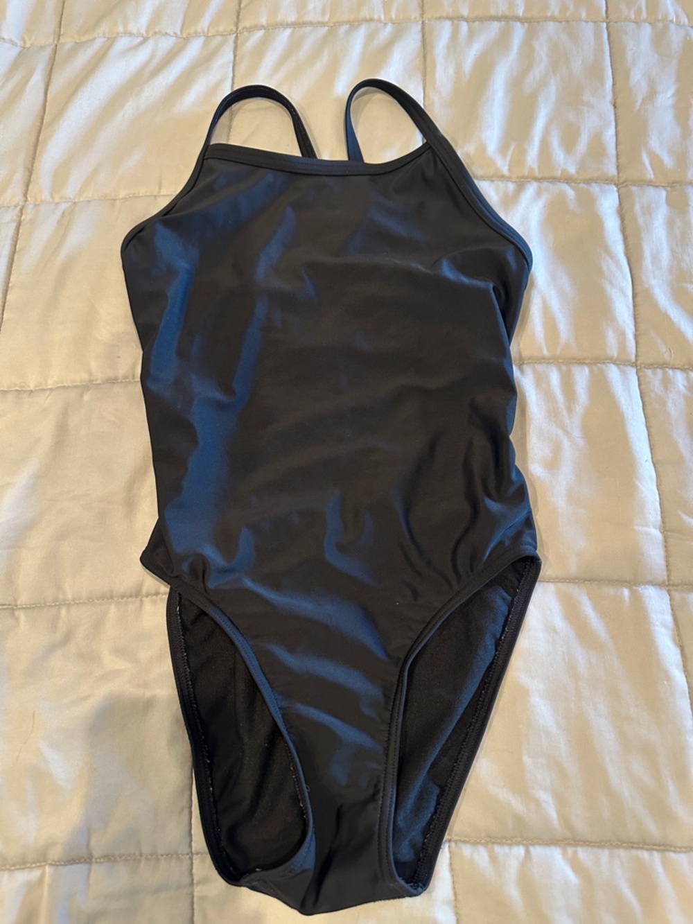 Kids Black One-Piece Swimsuit - Classic Performance Swimwear